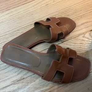 Hermes sandals. Worn but still look so cute on!